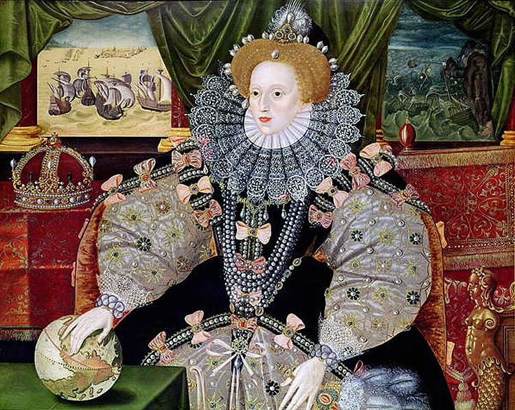 george gower Elizabeth I of England, the Armada Portrait china oil painting image